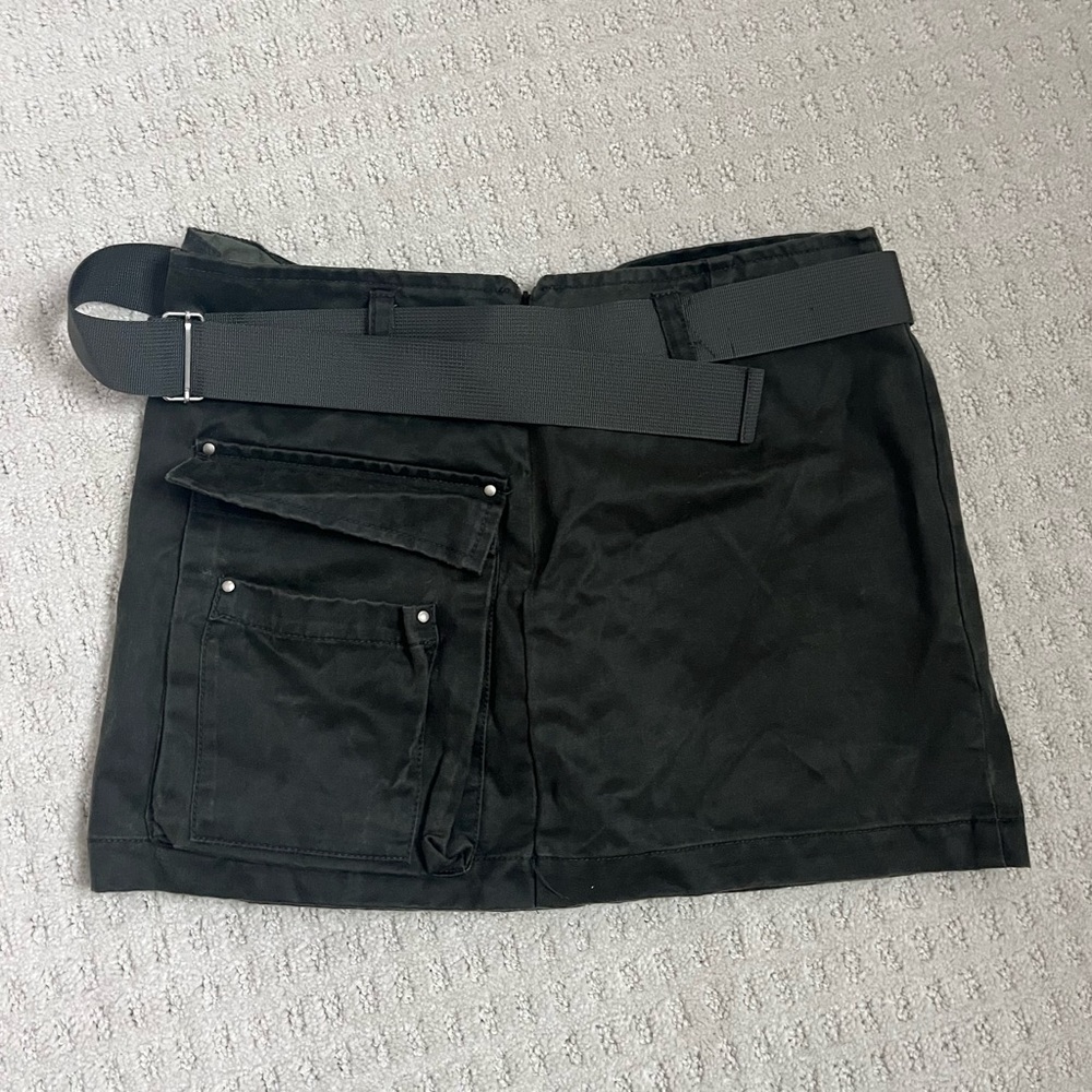 Zara Black Mini Skirt with Belt